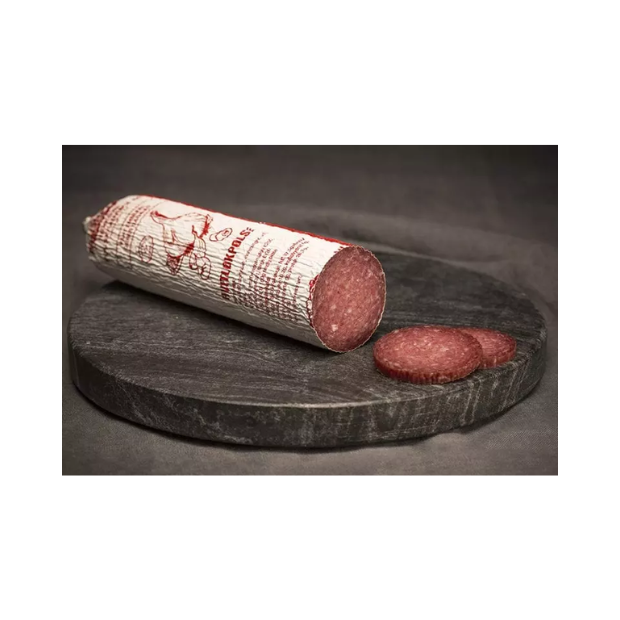 Garlic Sausage 275g – Hvitløkspølse by Rekedal | Garlic Sausage | All season, Cured sausage, Lunch & Deli Meats, Party, Snacks | Rekedal