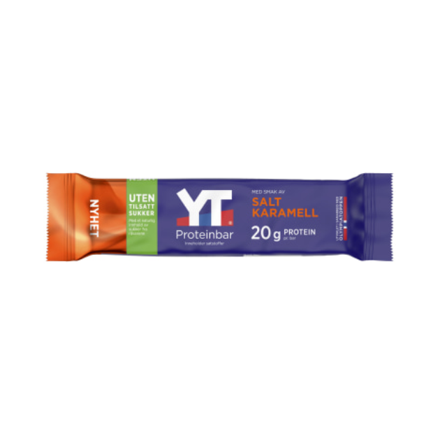 YT Protein Bar Salted Caramel 50g – Tine Sweet & Salty Protein Bar | Protein Bar | All season, Energy Bar, Fitness and Nutrition, Healthy Snacks, Protein Bar, Snacks | Yt