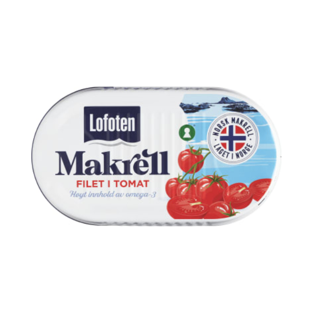 Original Mackerel in Tomato 170g – Makrell i Tomat by Lofoten | Fish Spread | All season, Fish Spread, Snacks, Superdeals | Lofoten