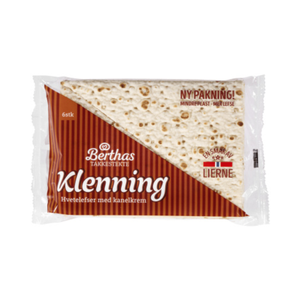 Cinnamon Klenning Norwegian Pastry 280g – Berthas | Lefsa | All season, Lefsa, Snacks | Berthas