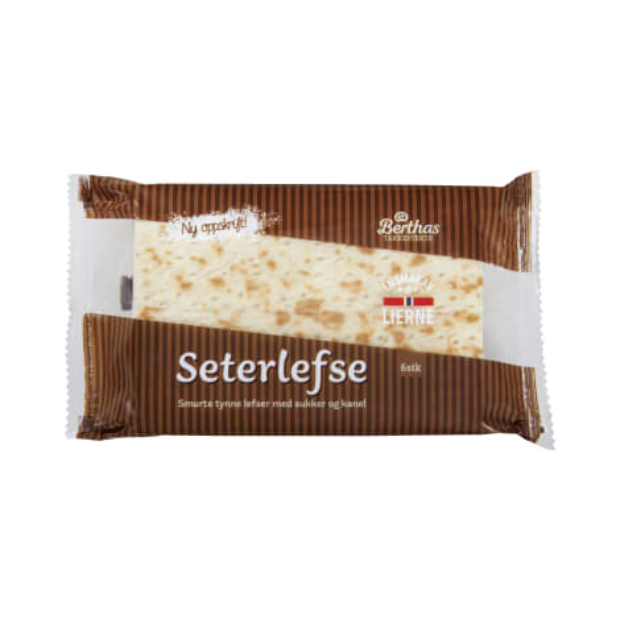 Seterlefse Traditional Norwegian Flatbread 60g – Berthas | Lefsa | All season, Lefsa, Snacks | Berthas