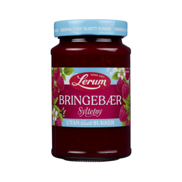 Raspberry Jam without Sugar 435g Lerum - Bringebærsyltetøy u/Sukker | Raspberry Jam | All season, Breakfast and Cereals, Jam and Jellies, No sugar jam, Raspberry Jam, Snacks, Superdeals | Lerum