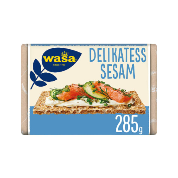 Delicatess Sesame Crispbread 285g Wasa | Crispbread | All season, breakfast, Crispbread, Snacks | Wasa