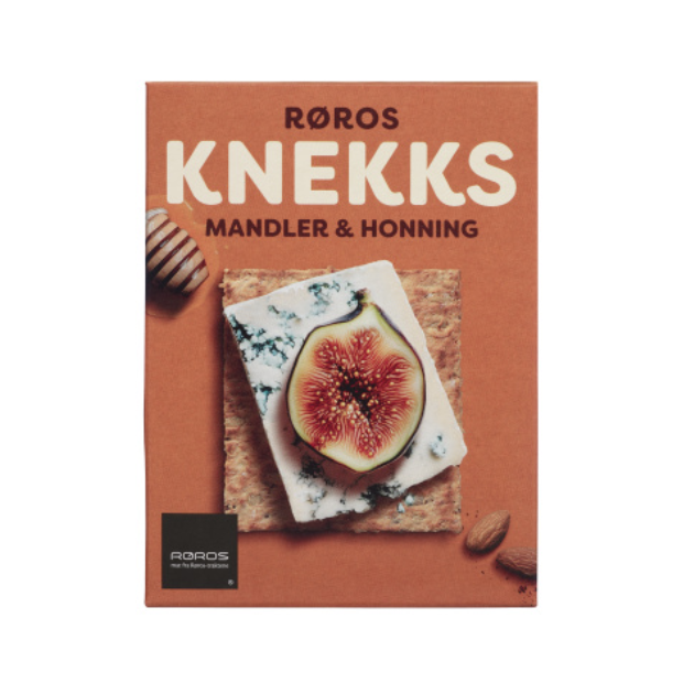 Knekks Biscuits Almond & Honey 190g Røros - Kjeks Mandler&Honning | Biscuits | All season, bakery, breakfast, Party, Snacks | Rørosbakern