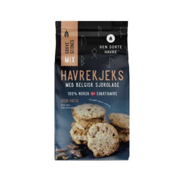 Oat Cookies Baking Mix Den Sorte Havre- Havrecookies Bakemiks | Cooking mix | All season, baking | Den sorte havre