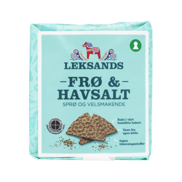 Seeds & Sea Salt 200g Leksands - Frø & Havsalt | Crispbread | All season, bakery, breakfast, Crispbread, Snacks | Leksands