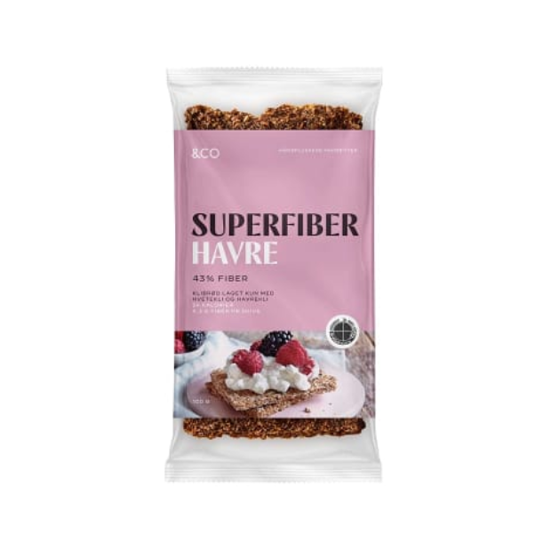 Bran Bread Superfiber Oats 100g - Klibrød Superfiber Havre | Bread | All season, bakery, Bread, breakfast, Snacks | &Co