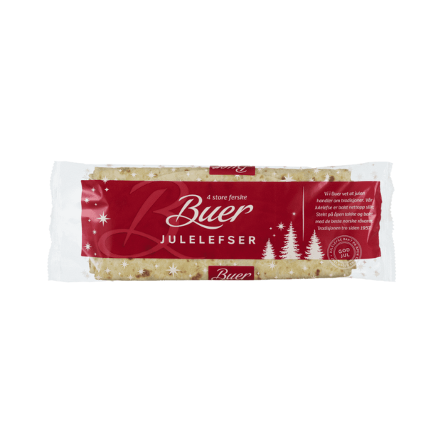 Buer Christmas Lefse 4pcs 275g - Buer Julelefser | Lefser | christmas, Dinner and Lunch, Party, Snacks | Buer