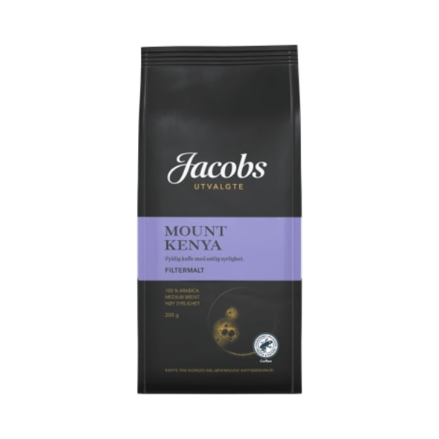 Mount Kenya Ground Coffee (Filtermalt) 200g Jacobs Utvalgte | Ground Coffee | All season, Ground Coffee, Snacks | Jacobs Utvalgte