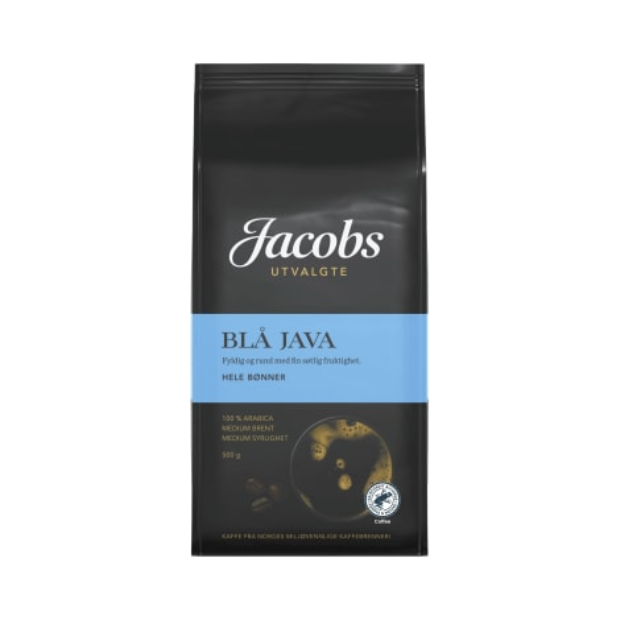 Blue Java Whole Beans 500g Jacobs Utvalgte - Blå Java Hele Bønner | Roast Whole Beans | All season, Coffee, Party, Roast Whole Beans, Snacks | Jacob Utvalgte