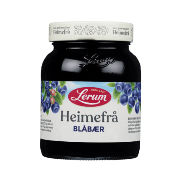 Blueberry Heimefrå 380g Lerum - Blåbær Heimefrå | Blueberry Jam | All season, Blueberry jam, breakfast, Jam and Jellies, Snacks, Superdeals | Lerum