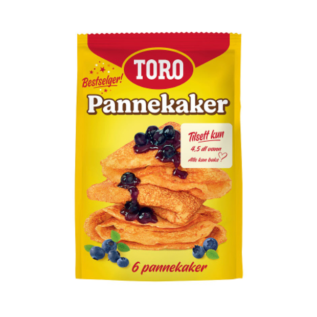 Toro Pancake Mix 196g – Pannekaker Mix | Pancake Mix | 17th May Food, All season, baking, Pancake Mix, Party, Snacks, Superdeals | Toro