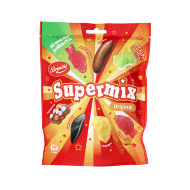 Supermix 240g Brynild | Candy with Chocolate | All season, Candy, chocolate, Party, Superdeals | Brynild