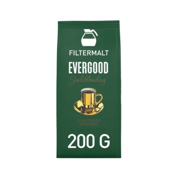 Evergood Christmas Blend Ground Coffee 200g - Evergood Juleblanding Filtermalt | Coffee | christmas, Coffee, Snacks, Superdeals | Evergood