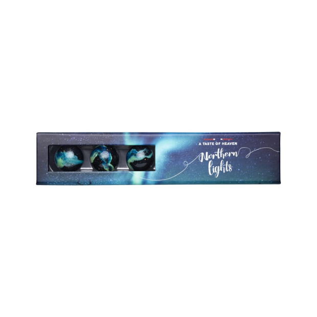 Aurora Borealis Chocolate 6 Pieces 55g Gift Box - Nordlyssjokoladen Konfekt Jentene På Tunet