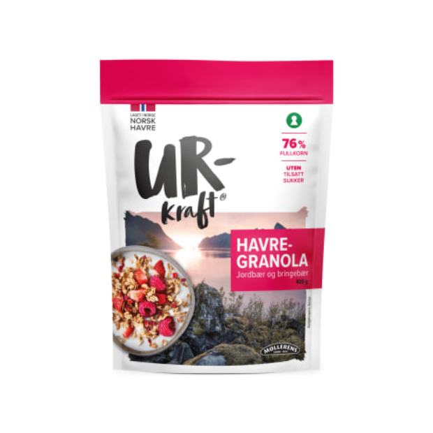 Oat Granola Strawberry & Raspberry 400g Urkraft | Granola | Breakfast and Cereals | Norbites