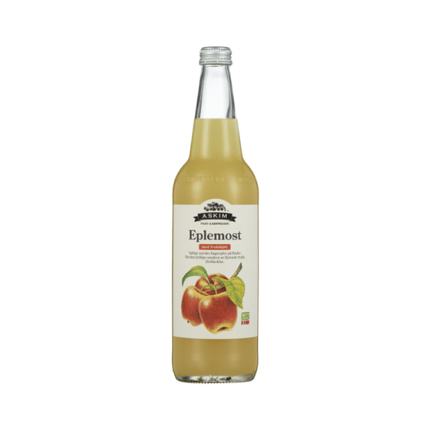 Norwegian Apple Juice with Pulp - Eplemost m/Fruktkjøtt 0,7l Askim