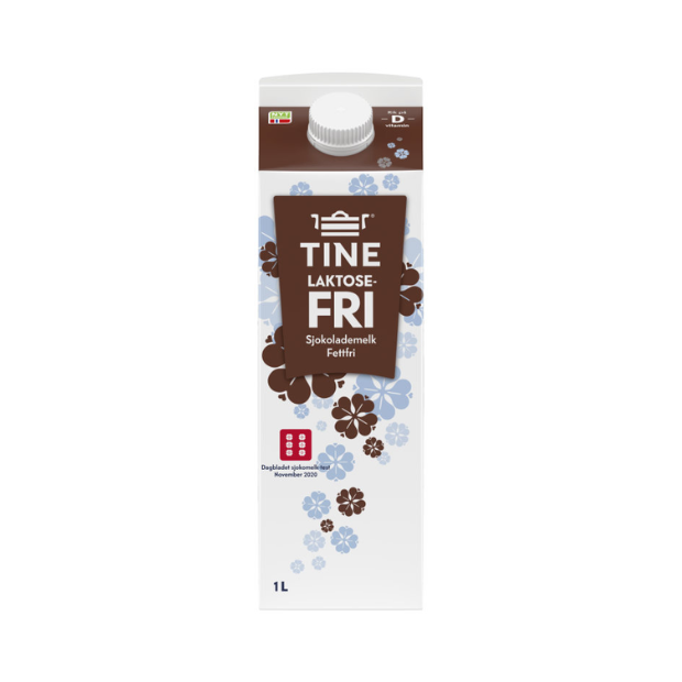 TINE Lactose-Free Chocolate Milk - Sjokolademelk Laktosefri 1l Tine