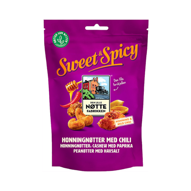 Sweet & Spicy Nut Mix - Nøttemiks Sweet&Spicy 160g Dln