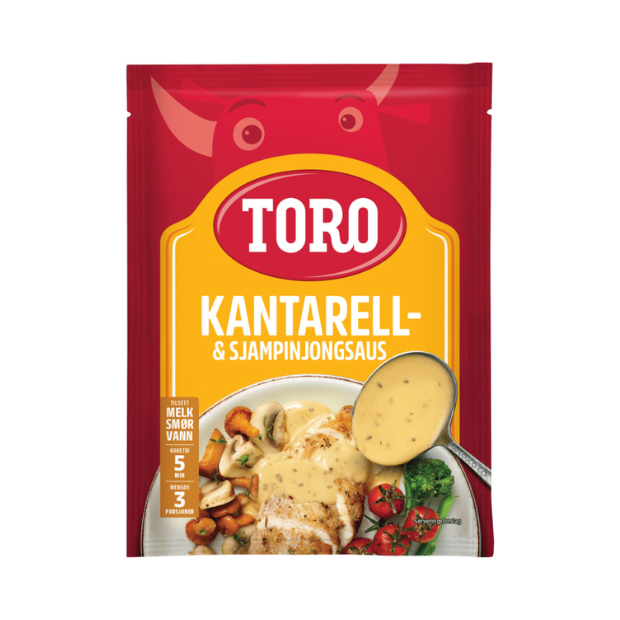 Chanterelle & Mushroom Sauce - Kantarell & Sjampinjong Saus 23g Toro