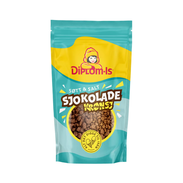 Chocolate Crunch Topping - Sjokoladekrønsj 80g Diplom-is