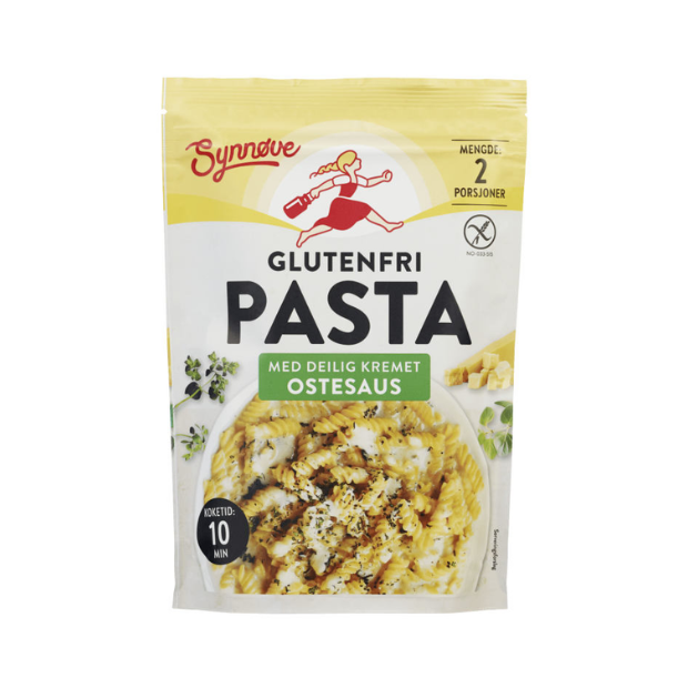 Gluten-Free Pasta with Cheese Sauce - Pasta m/Ostesaus Gl.Fri 148g Synnøve