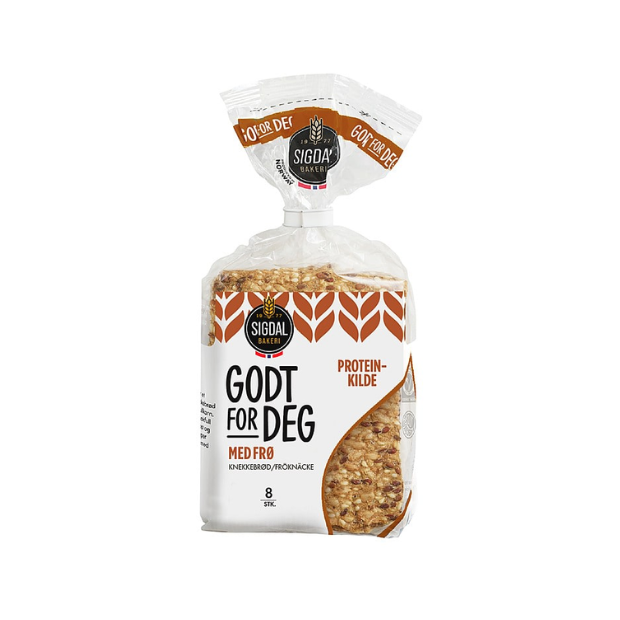 Sigdal Seed Crispbread - Knekkebrød Frø 190g Sigdal