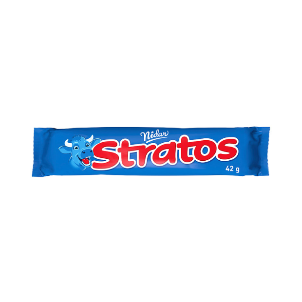 Stratos Milk Chocolate -Stratos Bar 42g Nidar