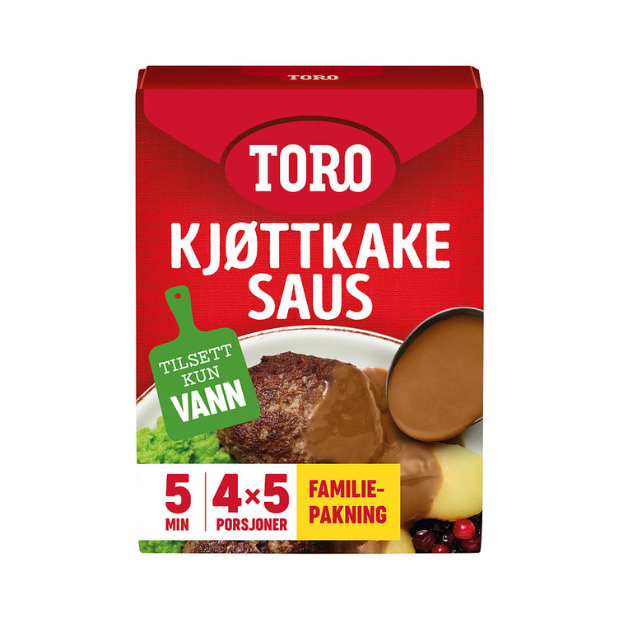 Norwegian Meatball Gravy 4-Pack - Kjøttkakesaus 4pk 4x36g Toro