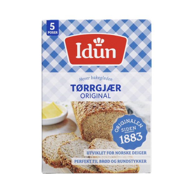 Original Dry Yeast 5-Pack - Tørrgjær Original 5pk Mors Hjemmebakte Idun