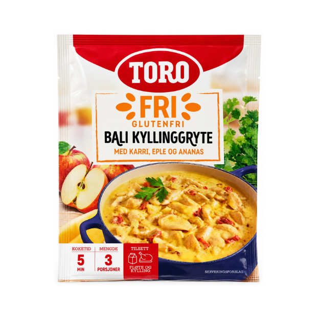 Gluten-Free Bali Chicken Stew - Glutenfri Bali Kyllinggryte 70g Toro