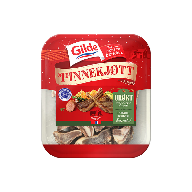 Traditional Salted & Dried Lamb Ribs - Pinnekjøtt Lam Kappet Ca1,5kg Gilde