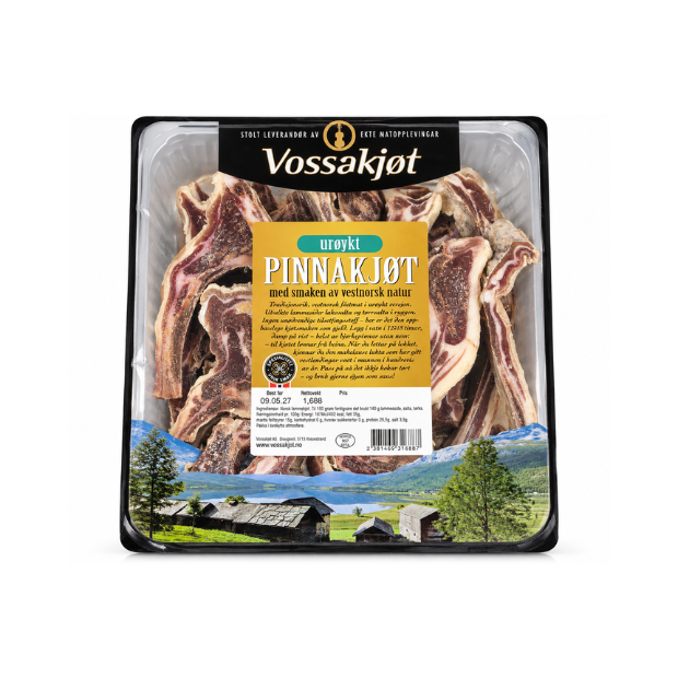 Unsmoked Pinnekjøtt - Urøykt Pinnakjøt ca. 1,7kg Vossakjøt