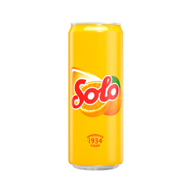 Solo Orange Soda 0.33L Sleek Can