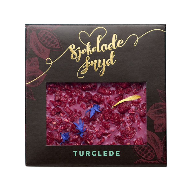 Raspberry Chocolate "Turglede" 65g – Sjokoladefryd