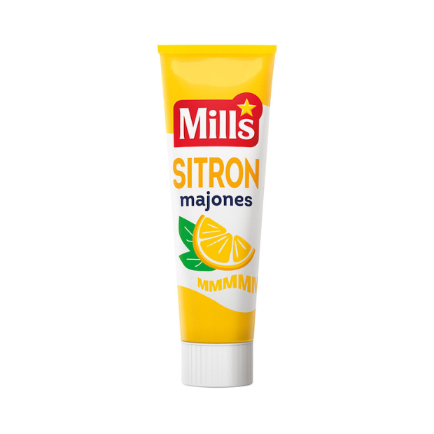 Lemon Mayonnaise - Sitronmajones 100g Tube Mills