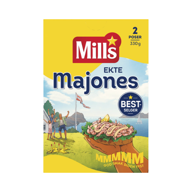 Real Mayonnaise 2-Pack 330g - Majones Ekte 2pk 330g Mills
