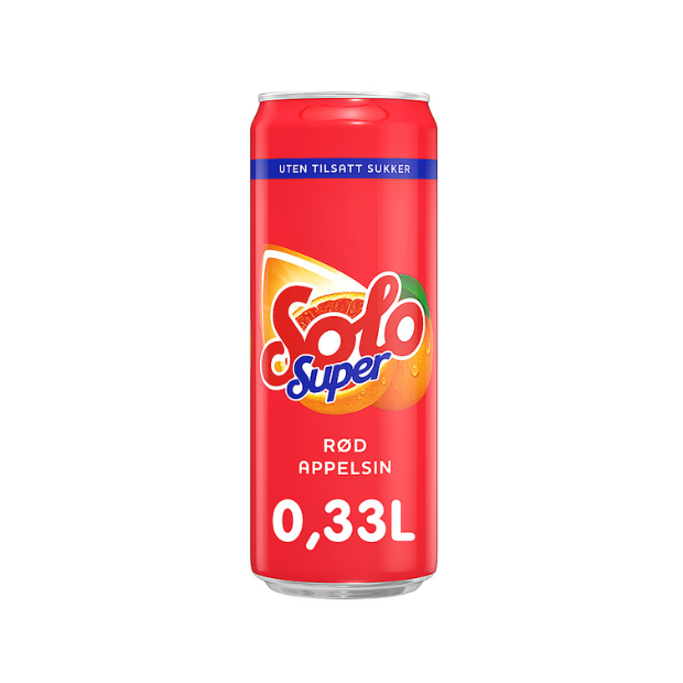 Solo Super Red Orange Soda 0.33L Can