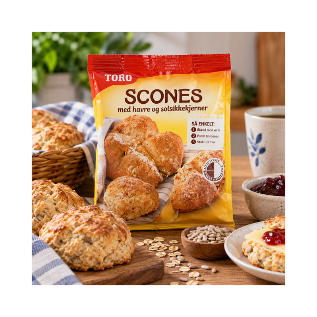 Scones with Oats & Sunflower Seeds - Toro Scones 401g