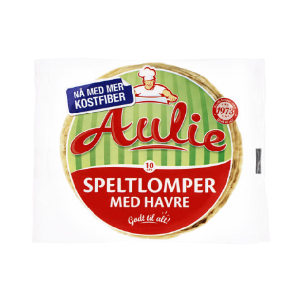 Speltlomper m/Havre 10stk Aulie (Spelt Wraps with Oats) | Lompe | 17th May Food | Aulie