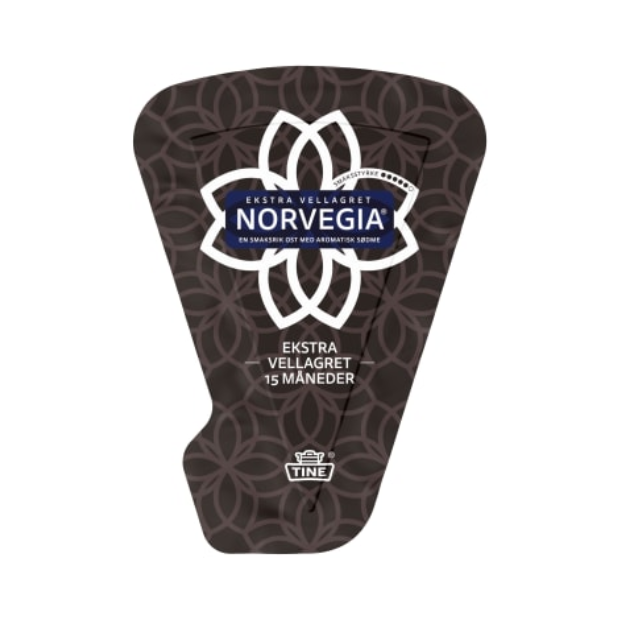Norvegia with Rind Extra Well-Aged Approx. 550g Tine (Norvegia m/Skorpe Ekstra Vellagret) | Yellow Cheese | All season, Cooking, Party | Norvegia
