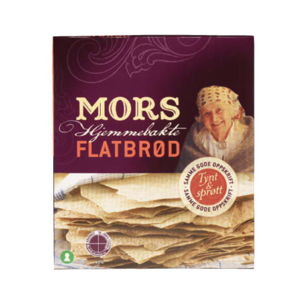 Mother's Homemade Flatbread (Flatbrød Mors Hjemmebakt) 520g | Flatbread | 17th May Food | Mors