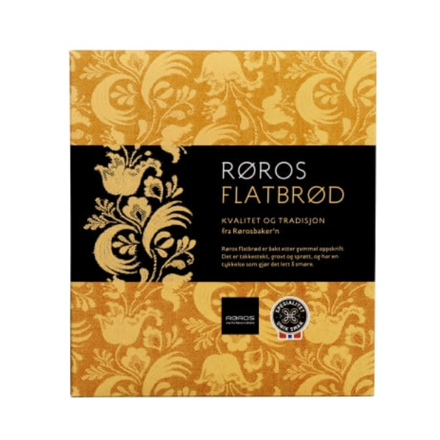 Flatbread Coarse & Crispy (Flatbrød Grovt & Sprøtt) 400g Røros | Flatbread | 17th May Food | Rørosbakern