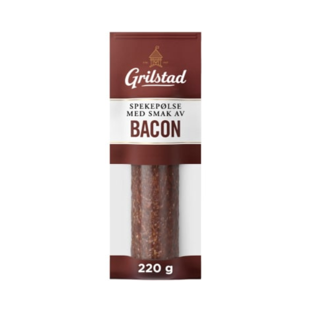 Whole Cured Sausage Bacon (Spekepølse hel Bacon)220g Grilstad | Whole Cured Sausage Bacon | All season | Grilstad