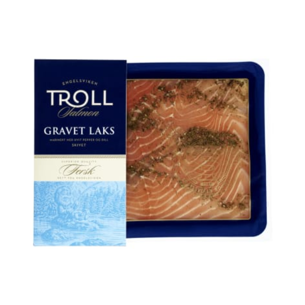 Cured Salmon Sliced (Laks Gravet) 250g Troll | Cured Salmon | 17th May Food | Troll
