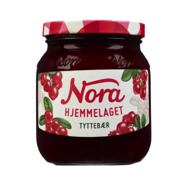 Homemade  Lingonberry Jam  (Tyttebærsyltetøy Hjemmelaget) 400g Nora | Lingonberry jam | 17th May Food, Breakfast and Cereals | Nora