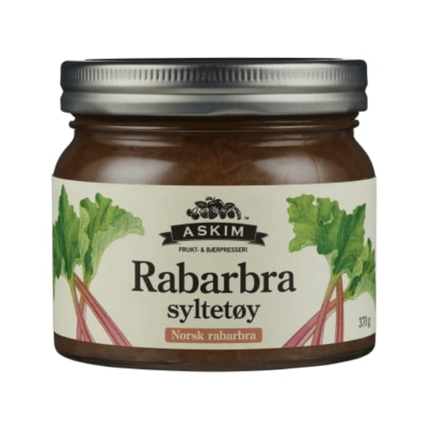 Rhubarb Jam (Rabarbrasyltetøy) 370g Askim | Jam | Breakfast and Cereals, Dessert Toppings | Askim