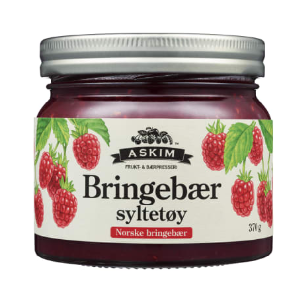 Raspberry Jam (Bringebærsyltetøy) 370g Askim | Jam | Breakfast and Cereals, Dessert Toppings | Askim