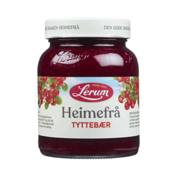 Lingonberry Homemade (Tyttebær Heimefrå) 390g Lerum | Lingonberry jam | All season, Breakfast and Cereals, Dessert Toppings, Superdeals | Lerum
