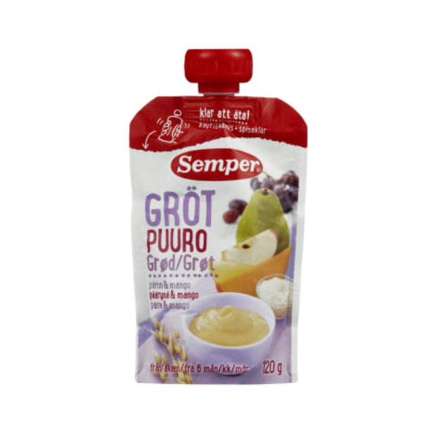 Porridge Fruit 6 months 120g Semper (Grøt Frukt 6mnd) | Baby porridge | Baby Food | Semper